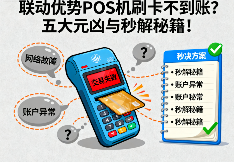 联动优势POS机刷卡不到账？五大元凶与秒解秘籍！