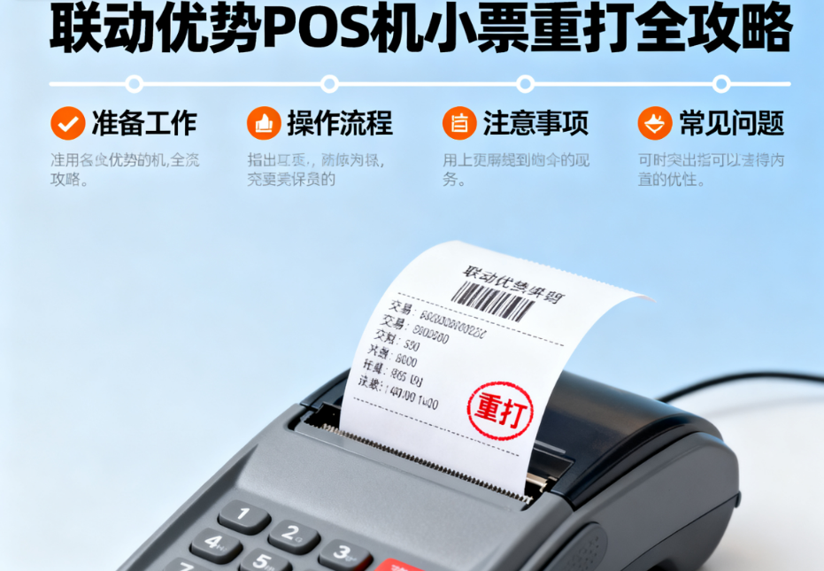 联动优势POS机小票重打全攻略！