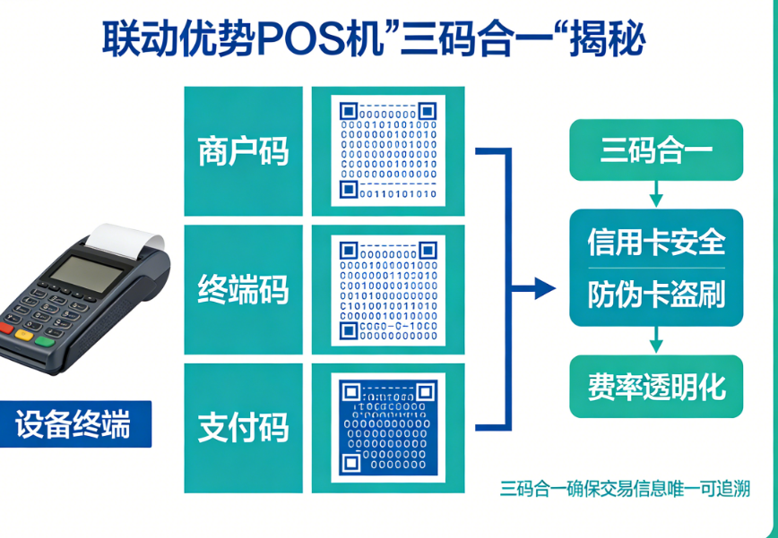 揭秘联动优势POS机“三码合一”：为何它关乎你的信用卡安全与费率？
