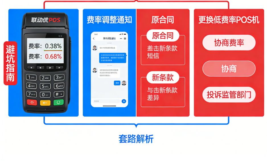 联动优POS机费率暴涨揭秘：3招避开“割韭菜”套路！