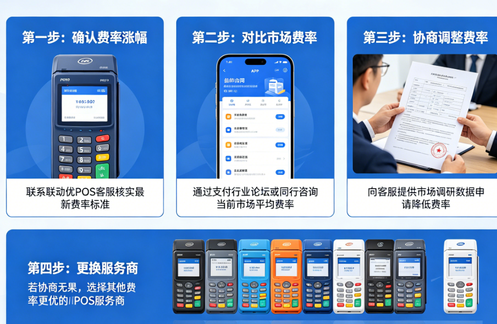 联动优POS费率上涨怎么解决？